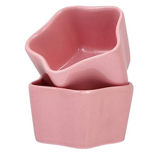 ORFOFE 2stücke Keramik Hamster Futternapf rutschfeste Schüssel Für Wasser Und Futter Für Kleine Haustiere Anti- Design von ORFOFE