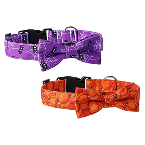 ORFOFE 2stücke Halloween Haustier Halsband Mit Abnehmbaren Bandanas Spukfest Hunde Dekoration Geeignet Für Halloween-Partys Und Festliche Anlässe Einfach Auszuziehen ORFOFE 2stücke Halloween Haustier Halsband Mit Abnehmbaren Bandanas Spukfest Hunde Dekoration Geeignet Für Halloween-Partys Und Festliche Anlässe Einfach Auszuziehen von ORFOFE