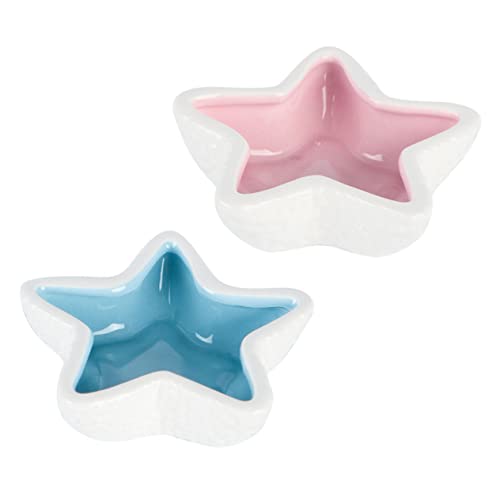 ORFOFE 2er-Pack Keramik-Futter- Und Wassernapf-Set in Sternform Nicht Für Haustiere Zufällige Farbe ORFOFE 2er-Pack Keramik-Futter- Und Wassernapf-Set in Sternform Nicht Für Haustiere Zufällige Farbe von ORFOFE