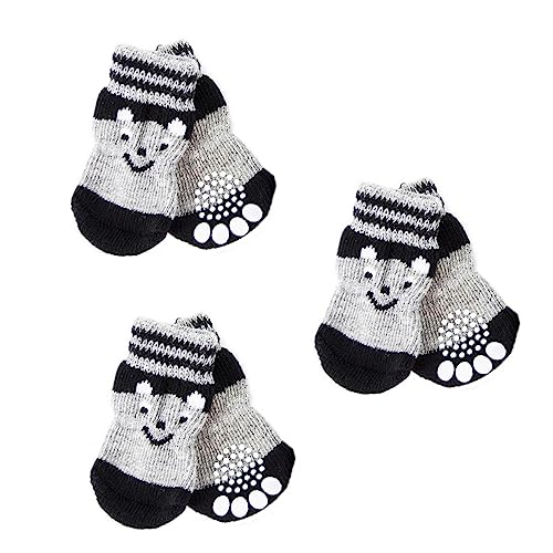 ORFOFE Hundestiefel Pfotenschutz 3 Paar Haustierschuhe für Hundepfoten rutschfeste warme Anti-Rutsch-Socken ORFOFE Hundestiefel Pfotenschutz 3 Paar Haustierschuhe für Hundepfoten rutschfeste warme Anti-Rutsch-Socken von ORFOFE