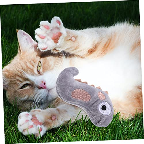 ORFOFE 3 Stück Teiliges Katzenspielzeug mit Katzenminze Plüschmaterial Interaktives Beschäftigungsspielzeug zur Natürlicher Instinkte für Katzen und Kätzchen Dinosaurier Design von ORFOFE