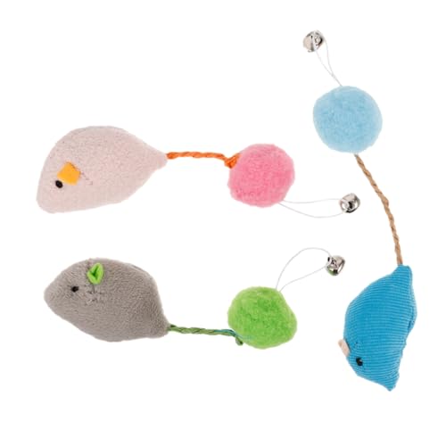 ORFOFE Interaktives Plüschmaus-katzenspielzeug Stofftier-Spielzeug-Set Katzenspielzeug Für Hauskatzen Katzenkauspielzeug ORFOFE Interaktives Plüschmaus-katzenspielzeug Stofftier-Spielzeug-Set Katzenspielzeug Für Hauskatzen Katzenkauspielzeug von ORFOFE
