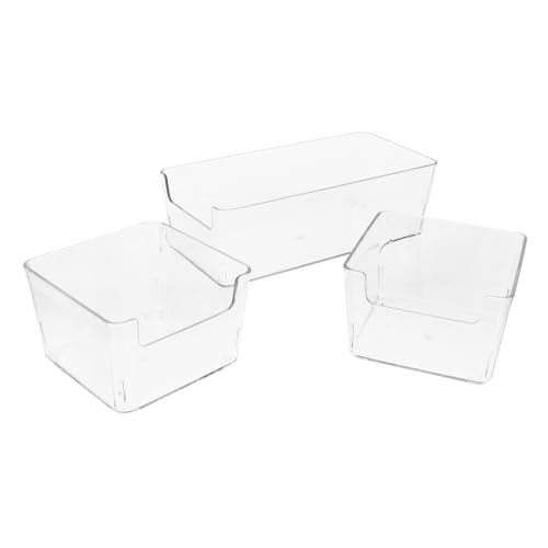 ORFOFE Hamster-badebehälter-Set 3-teilig Acryl-badewanne Haustier-waschbecken Mehrzweck-Hamster-Toilette Stilvolles Robustes Haustierzubehör von ORFOFE