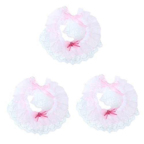 ORFOFE 3St Haustier-Lätzchen Pinkes Haustier Halstuch Warmes Haustier Halsband Haustier Hochzeit Schal Hundehalsbänder für Welpen Haustierschal Spitzen-Lätzchen für Welpen Hundeschal ORFOFE 3St Haustier-Lätzchen Pinkes Haustier Halstuch Warmes Haustier Halsband Haustier Hochzeit Schal Hundehalsbänder für Welpen Haustierschal Spitzen-Lätzchen für Welpen Hundeschal von ORFOFE