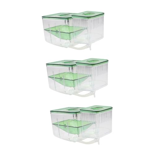 ORFOFE 3stücke Selbstgeführte Inkubatorbox Für Fische Isolierte Zuchtwanne Transparente Hatching Box Für Aquarien Schutz Für Jungfische Und Eier Erhöht Überlebensrate von ORFOFE