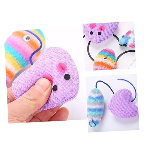 ORFOFE 3stücke Farbenfrohes Interaktives Katzenspielzeug Mäuse Und Fische Für Spiel Und Beschäftigung Schont Möbel Und Sorgt Für Freude Bei Katzen Und Kätzchen von ORFOFE