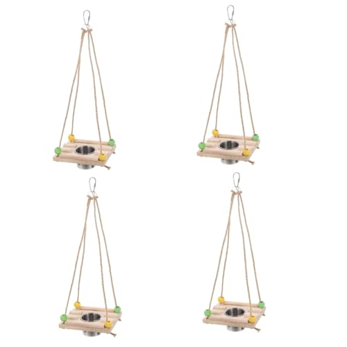 ORFOFE 4 Sätze Papageienfutterbecher vogelfutterspender vogelfutterhäuschen Parrot Toys Vogel Stehen Käfig Papageienständer Ständer für Vogelfutterbecher Karton-Schwenkzuführung hölzern ORFOFE 4 Sätze Papageienfutterbecher vogelfutterspender vogelfutterhäuschen Parrot Toys Vogel Stehen Käfig Papageienständer Ständer für Vogelfutterbecher Karton-Schwenkzuführung hölzern von ORFOFE