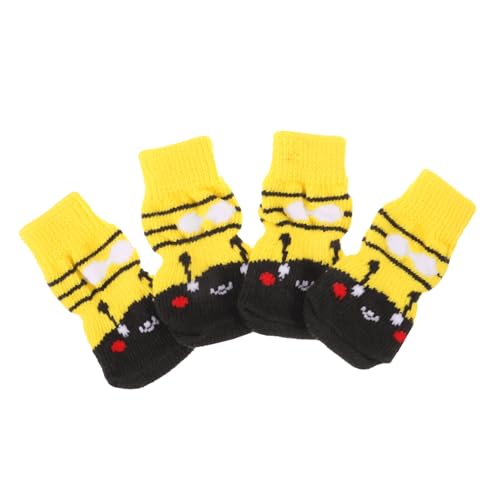 ORFOFE 4 Stück Warme Hundesocken – Haustier Für Hunde Hundepfoten-wickelschutz ORFOFE 4 Stück Warme Hundesocken – Haustier Für Hunde Hundepfoten-wickelschutz von ORFOFE