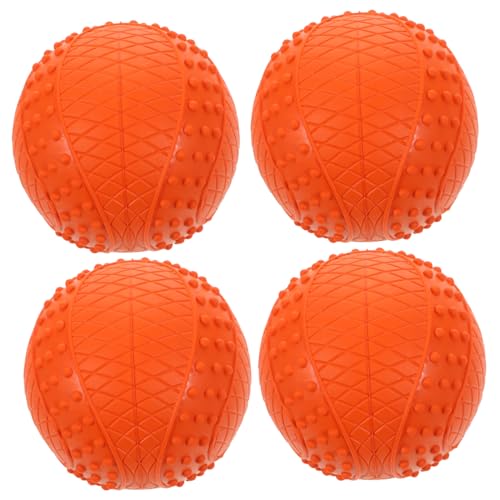 ORFOFE Quietsch-Set mit 4 Gummibällen für Hunde Welpen Hunde Sport Haustiere leicht zu werfen und zu apportieren ORFOFE Quietsch-Set mit 4 Gummibällen für Hunde Welpen Hunde Sport Haustiere leicht zu werfen und zu apportieren von ORFOFE