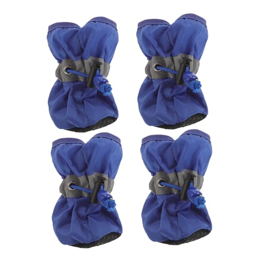 ORFOFE 4 Stück Hundeschuhe All Day and Night pet Supplies wasserdichte Hundestiefel Hunde-Leggings Haustiere Schneestiefel Schuhe für Hunde Haustierschuhe draussen Kleidung Socke Hündchen von ORFOFE