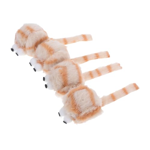 ORFOFE 4 Stücke Kätzchen Kauspielzeug Realistische Plüschmaus Katzenspielzeug Fuzzy Mäuse Für Katzen Interaktives Kätzchenspielzeug Ausgestopftes Mausspielzeug ORFOFE 4 Stücke Kätzchen Kauspielzeug Realistische Plüschmaus Katzenspielzeug Fuzzy Mäuse Für Katzen Interaktives Kätzchenspielzeug Ausgestopftes Mausspielzeug von ORFOFE