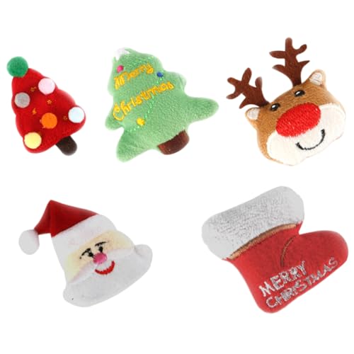 ORFOFE 5 Stücke Weihnachten Themen Katzenspielzeug Weiche Plüsch Spielzeug Für Kätzchen Spielen ORFOFE 5 Stücke Weihnachten Themen Katzenspielzeug Weiche Plüsch Spielzeug Für Kätzchen Spielen von ORFOFE