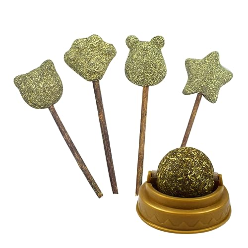 ORFOFE 5 Stück Katze Süße Katze Katzenminze Lutscher Haustier Snack Katzensnack Katze Katzenminze Ball ORFOFE 5 Stück Katze Süße Katze Katzenminze Lutscher Haustier Snack Katzensnack Katze Katzenminze Ball von ORFOFE