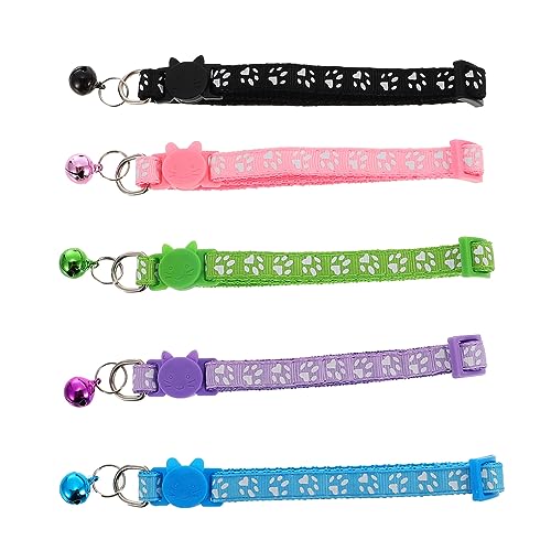 ORFOFE 5pcs Weastresistente Katzenkragen Empfindliche Kätzchenkragen Verstellbare Glockenkragen Kätzchenversorgung ORFOFE 5pcs Weastresistente Katzenkragen Empfindliche Kätzchenkragen Verstellbare Glockenkragen Kätzchenversorgung von ORFOFE
