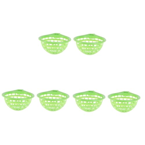 ORFOFE 3er-Sets Vogelkäfig-nistbecken Kunststoff-nistbecken für Papageien Vogelnistbecken Einfache Form Leicht Zu Reinigen für Vögel 2 Stück X 3 von ORFOFE