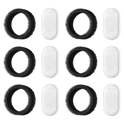 ORFOFE 6 Sätze Katzenbrunnen Filter für Trinkbrunnen Aktivkohlefilterschwämme zur Wasserfiltration Einfache Installation Passend für Sauberes Wasser und Gesundheit der Katzen von ORFOFE