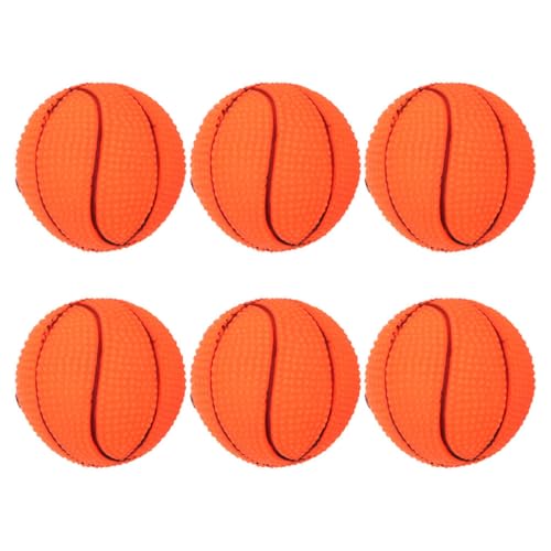 ORFOFE Hundespielzeug 6 Stück Quietschende Basketball-spielzeuge Welpen-hundespielzeug Interaktives Trainingsspielzeug Vinyl-quietscher-Hunde-Basketball Für Bewegung Interaktives Welpenspielzeug ORFOFE Hundespielzeug 6 Stück Quietschende Basketball-spielzeuge Welpen-hundespielzeug Interaktives Trainingsspielzeug Vinyl-quietscher-Hunde-Basketball Für Bewegung Interaktives Welpenspielzeug von ORFOFE