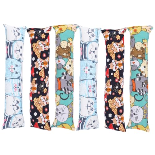 ORFOFE 6 Stück Teiliges Katzenspielzeug mit Katzenminze Beißfestes Kissen Design Geeignet für Wohnungskatzen und Kätzchen Fördert Zahnpflege und Natürliche Instinkte für Drinnen und von ORFOFE