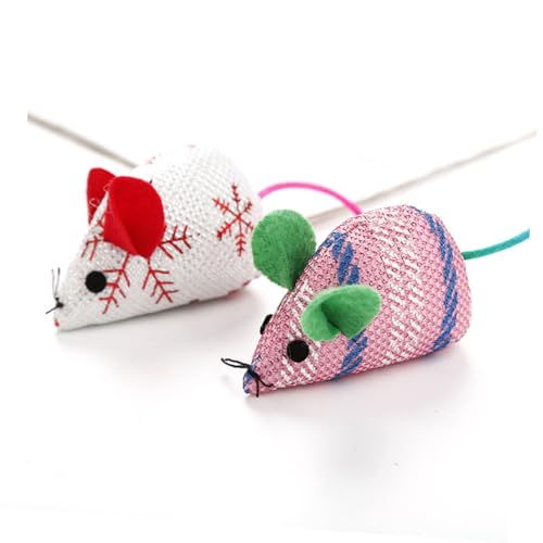 ORFOFE 6er-Pack Katzenspielzeug Realistische Mäuse Interaktive Plüschmäuse Spielzeug Für Kätzchen Zufällige Farbe ORFOFE 6er-Pack Katzenspielzeug Realistische Mäuse Interaktive Plüschmäuse Spielzeug Für Kätzchen Zufällige Farbe von ORFOFE