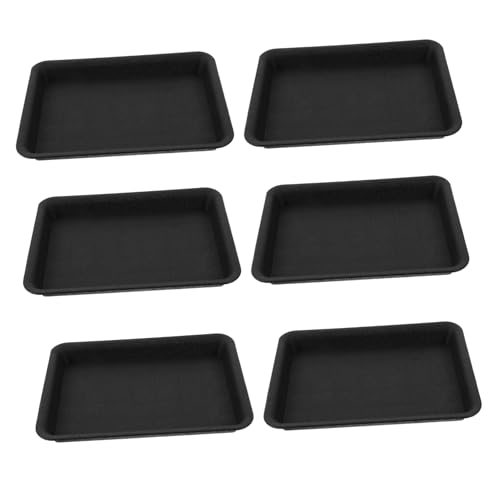 ORFOFE 6 Stücke Kunststoff Pflanzen Untertassen Blumentopf Tabletts Für Dekorative Tropf Tabletts Wasser Ablauf Tabletts Für Pflanzen von ORFOFE