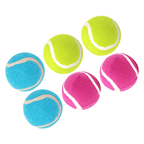 ORFOFE Hundebälle für Hunde 6er-Pack Tennisbälle leuchtendes Design Apportierspielzeug für Welpen Hunde-Aktivitätsspielzeug weich sicher zum Kauen ORFOFE Hundebälle für Hunde 6er-Pack Tennisbälle leuchtendes Design Apportierspielzeug für Welpen Hunde-Aktivitätsspielzeug weich sicher zum Kauen von ORFOFE