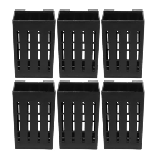 ORFOFE Hängendes Aquarium-Pflanzenhalter-Set 6-teilig Wasserpflanzentöpfe Löcher schwarz für Aquarium-Dekoration ORFOFE Hängendes Aquarium-Pflanzenhalter-Set 6-teilig Wasserpflanzentöpfe Löcher schwarz für Aquarium-Dekoration von ORFOFE