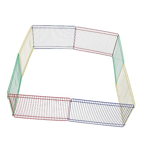 ORFOFE Laufstall Für Kleintiere 8-teilig Für Hamster Chinchillas Meerschweinchen Haustier-laufstall Spielzeug von ORFOFE