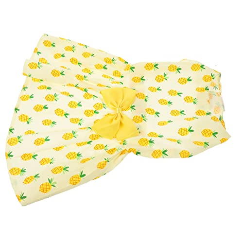 ORFOFE Hawaiianisches Hundekleid Für Sommer Stilvolles Pet Outfit Mit Süßem Ananasdesign Bequem Und Atmungsaktiv Für Strandpartys von ORFOFE