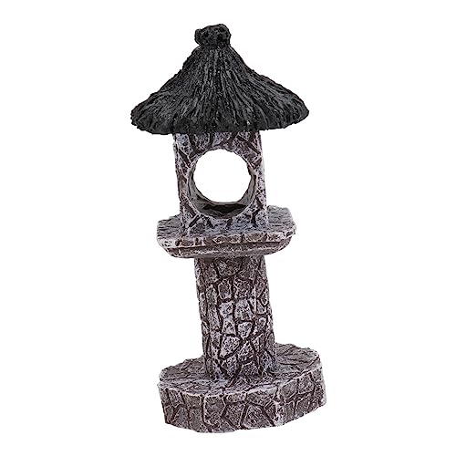ORFOFE Aquarium Ornament Fischversteck Resin Farbecht Formstabil Leichtes Aquarium Zubehör für Garnelen und Fische Naturgetreues Stein Design für Lebendige Aquarienlandschaft von ORFOFE