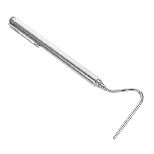 ORFOFE Ausziehbarer Schlangenhaken Edelstahl Teleskop Haken für Sicheres Fangen und Handling von Reptilien und Echsen Zusammenklappbares Tragbares Fangwerkzeug für Schlangenfang und von ORFOFE