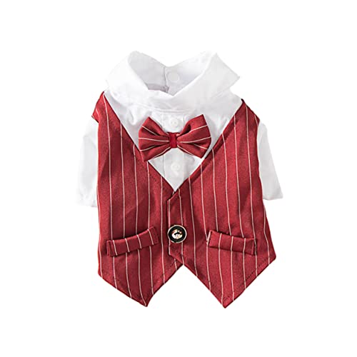 ORFOFE Creative Dress Shirt Hochzeitsfeier Anzug Mode Frühling Sommer Mantel Entzückende Kleidung Für Hund Haustier Katze (Größe S) von ORFOFE