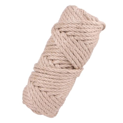 ORFOFE Sisalseil Zum Schutz Von Katzenkratzmöbeln Zuschneidbares Austauschbares Katzenbaumseil Wohnaccessoire Verschleißfest 4 Mm – 30 M von ORFOFE