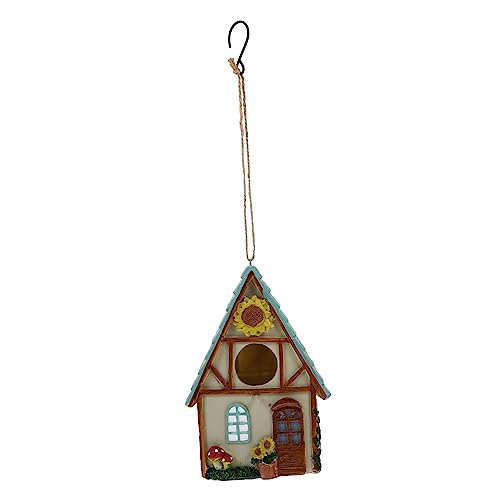 ORFOFE Dekoratives Vogelhaus Zum Aufhängen Unbemalt Ideal Für DIY Projekte Inklusive Bausatz Perfektes Gartenzubehör Für Vogelliebhaber Und Naturliebhaber Wetterfest Und von ORFOFE
