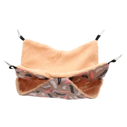 ORFOFE Delikates Meerschweinchenbett Hängematte für Hamster Ratten Versteck Kuschelige Schlafstätte Wärmendes Kuschelbett für Kleine Haustiere Einfach zu Befestigen von ORFOFE