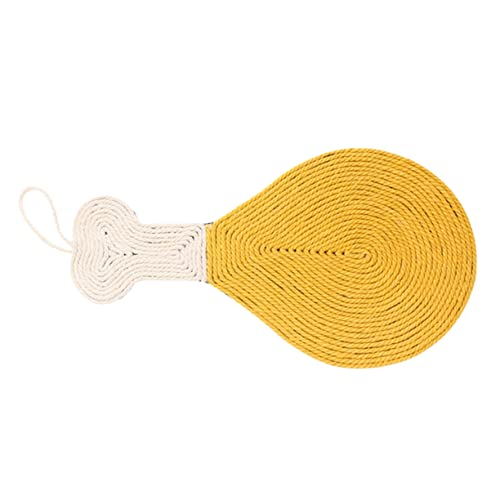 ORFOFE Sisal Kratzmatte Für Katzen Strapazierfähige Und rutschfeste Kratzunterlage Hähnchenbeinform Gelb Multifunktionale Spiel Und Schlafmatte Für Ihre Katze ORFOFE Sisal Kratzmatte Für Katzen Strapazierfähige Und rutschfeste Kratzunterlage Hähnchenbeinform Gelb Multifunktionale Spiel Und Schlafmatte Für Ihre Katze von ORFOFE