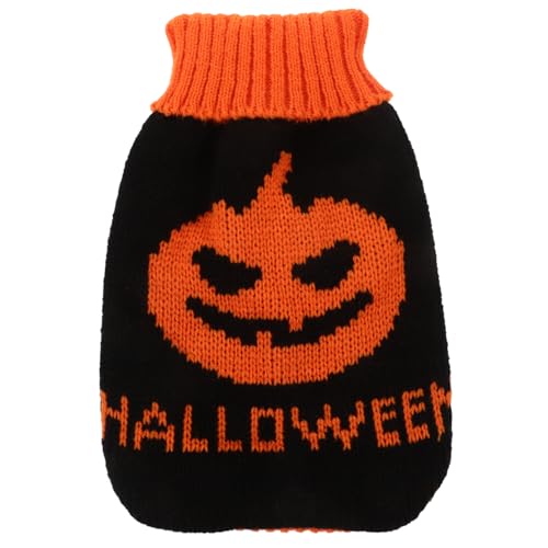 ORFOFE Halloween Hundepullover für Kleine Hunde Warmer Dekorativer Strickpullover mit Süßem Kürbisdesign Gemütlicher Haustierpullover für Alltag Party und Aufnahmen Kostüm für Kleine von ORFOFE