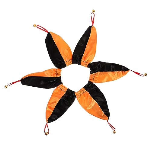 ORFOFE Halloween Clown Katzenhalsband Hundekatze Kostüm Accessoire Wiederverwendbares Welpenhalsband Zarte Haustier Halsbekleidung Entzückender Stil Gelb Schwarz von ORFOFE