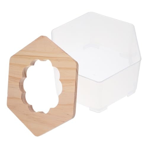 ORFOFE Hamster Badewanne und Toilette Kompakter Sandbad Behälter mit Abnehmbarem Deckel für Kleine Haustiere Wie Hamster und Chinchillas Transparent Platzsparend und Einfach zu Reinigen von ORFOFE