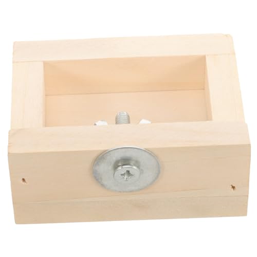 ORFOFE Hamster Futternapf aus Holz Futter Wasserschale für Kleine Haustiere Wie Eichhörnchen Igel und Meerschweinchen Langlebige Sichere Holzschale Einfach zu Reinigen und Stabil für von ORFOFE