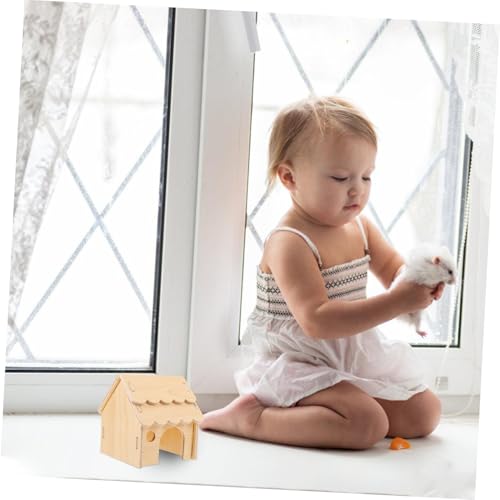 ORFOFE Hamster Holzhaus Kleintier Versteck aus Langlebigem Material Sicheres Spiel Schlafhaus für Hamster Chinchilla Meerschweinchen und Kleine Nager Geräumiges Glattes Nest für ORFOFE Hamster Holzhaus Kleintier Versteck aus Langlebigem Material Sicheres Spiel Schlafhaus für Hamster Chinchilla Meerschweinchen und Kleine Nager Geräumiges Glattes Nest für von ORFOFE