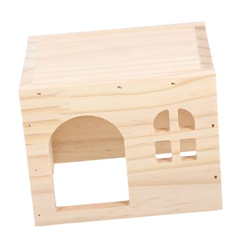 ORFOFE Hamster Versteck Holzhaus Mehrkammer Kleintier Hütte aus Naturholz für Zwerghamster Mäuse Igel Geeignet Spiel und Rückzugsort ORFOFE Hamster Versteck Holzhaus Mehrkammer Kleintier Hütte aus Naturholz für Zwerghamster Mäuse Igel Geeignet Spiel und Rückzugsort von ORFOFE