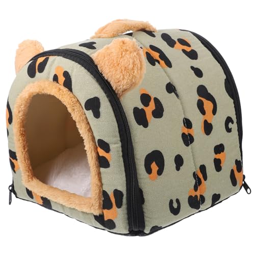 ORFOFE Hamsterhaus Warmes Nest für Meerschweinchen und Frettchen Kleines Häschenhaus mit Einzigartigem Druckdesign für Kalte Monate Langlebig und Bequem ORFOFE Hamsterhaus Warmes Nest für Meerschweinchen und Frettchen Kleines Häschenhaus mit Einzigartigem Druckdesign für Kalte Monate Langlebig und Bequem von ORFOFE
