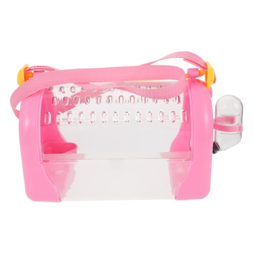 ORFOFE Kleintier Tragekäfig Aus Plastik Transportbox Für Hamster Ratten Und Kleine Haustiere Tragbarer Transparenter Käfig Für Ausflüge Und Reisen Für Unterwegs von ORFOFE