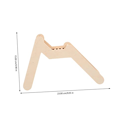 ORFOFE Hamsterleiter Holzspielzeug Kletterleiter Natürlich Robust Strapazierfähig Sicher Für Kleintierkäfig Zubehör Spielspaß Für Zwerghamster Und Nager Haustier Leiter von ORFOFE
