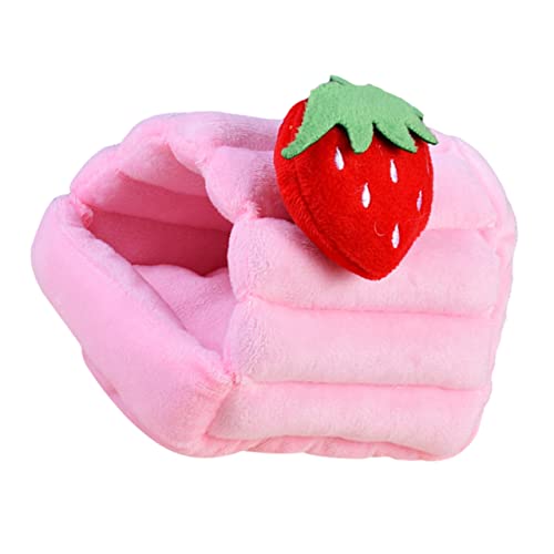 ORFOFE Warmes Haustierbett Für Kleintiere Gemütliches Erdbeer-Design Nest Für Hamster Meerschweinchen Chinchilla Und Andere Kleine Tiere Sicher Und Bequem Für Winter ORFOFE Warmes Haustierbett Für Kleintiere Gemütliches Erdbeer-Design Nest Für Hamster Meerschweinchen Chinchilla Und Andere Kleine Tiere Sicher Und Bequem Für Winter von ORFOFE