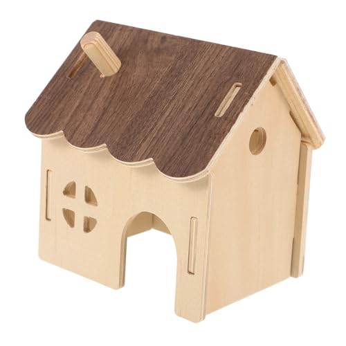 ORFOFE Hamster Supply Holz Ratten Versteck Entzückende Rattenhaus Käfig Hamsterhaus Holzhütte ORFOFE Hamster Supply Holz Ratten Versteck Entzückende Rattenhaus Käfig Hamsterhaus Holzhütte von ORFOFE