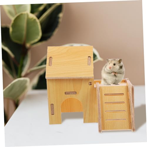ORFOFE Hamsterversteck aus Holz mit Kletterrampe Kleines Haustierhaus zum Verstecken und Schlafen Langlebiges und Sicheres Nistnest für Hamster Kleine Igel und Kleintiere ORFOFE Hamsterversteck aus Holz mit Kletterrampe Kleines Haustierhaus zum Verstecken und Schlafen Langlebiges und Sicheres Nistnest für Hamster Kleine Igel und Kleintiere von ORFOFE