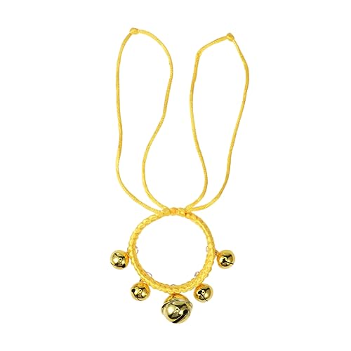 ORFOFE Handgewebtes Hundehalsband Mit Glocke Verstellbar Personalisierbares Für Haustiere Größe Für Hunde Und Individuelles Design Mit Kleinen Glocken von ORFOFE