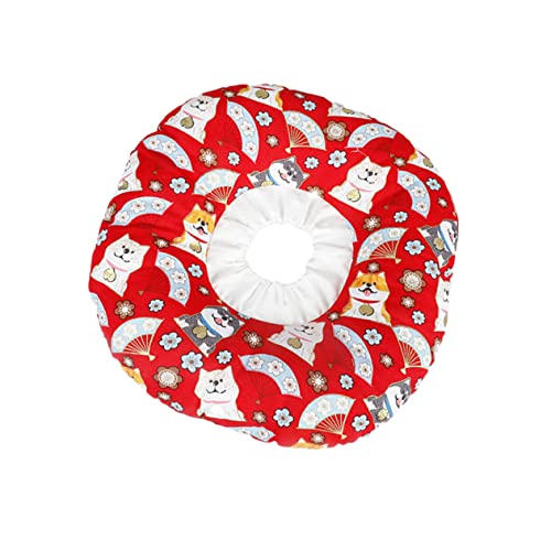 ORFOFE Pet Headwear Für Hunde Lustiges Cartoon-hundekopfgeschirr XXL Rot Anti-leckschutz Und Anti-Kratzer Für Genesung Nach Verletzungen von ORFOFE