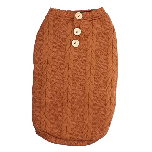 ORFOFE Hunde-Winterpullover Aus Strick Warmes Gemütliches Hundepullover-Outfit Für Kleine Hunde Stylischer Bequemer Hundemantel Für Kalte Tage Geeignet von ORFOFE